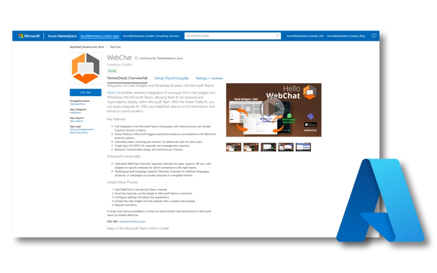 Mircosoft Azure öffnen