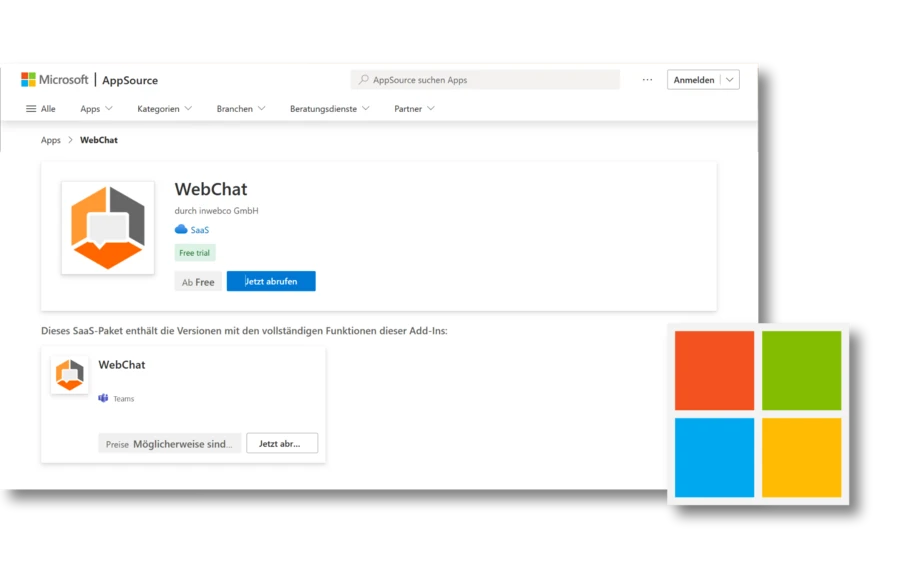 Microsoft Appsource öffnen
