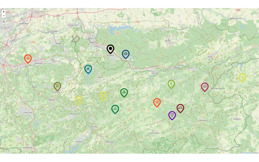 Kartenstil Interaktive Karte google
