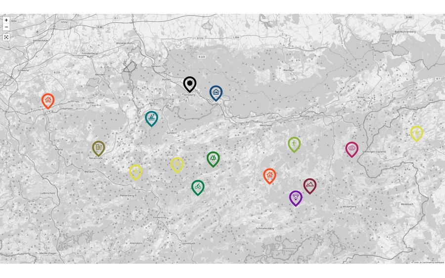 Kartenstil Interaktive-Karte Kartenstil Interaktive-Karte