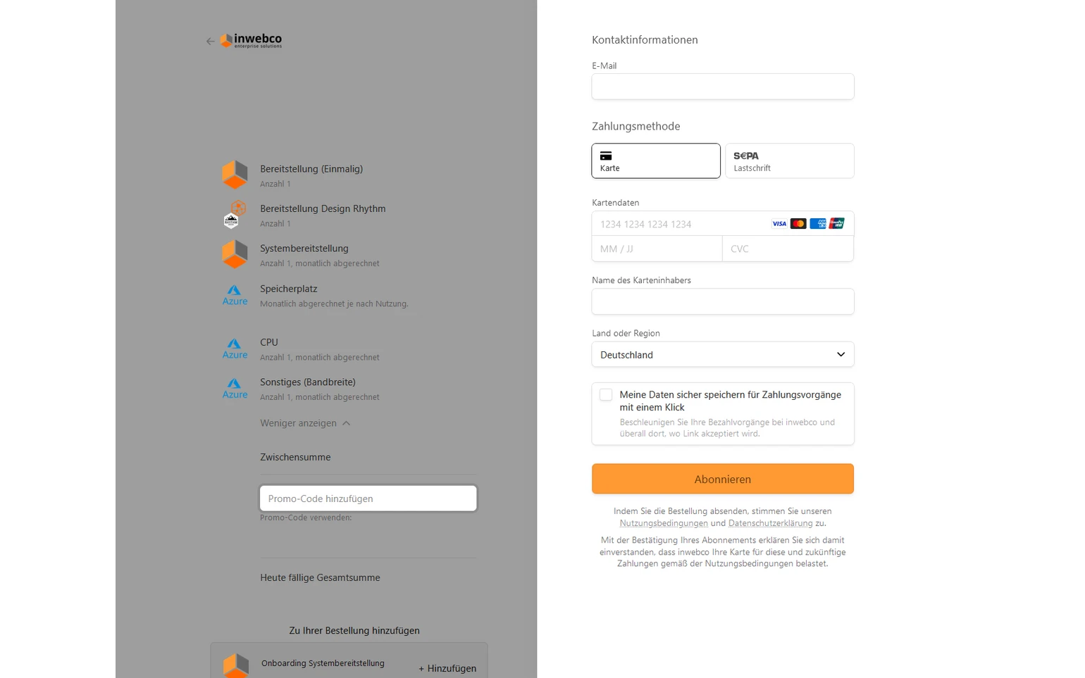 Preisliste Abonnieren