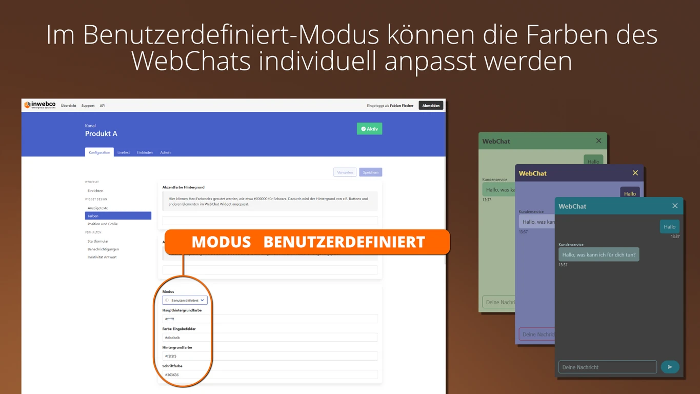 MODUS BENUTZERDEFINIERT