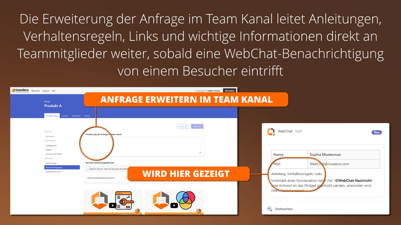 ANFRAGE ERWEITERN IM TEAM KANAL