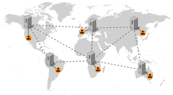 CDN Content Delivery Network Welt