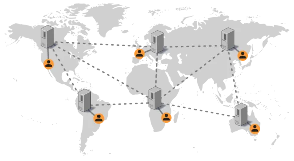 CDN Content Delivery Network Welt