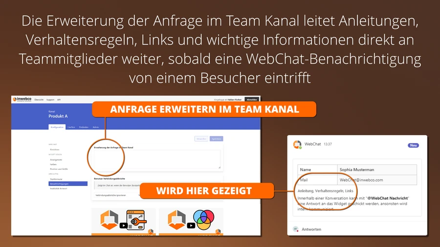 ANFRAGE ERWEITERN IM TEAM KANAL