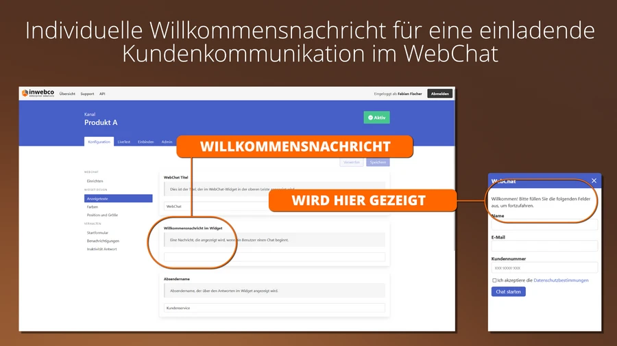 WILLKOMMENSNACHRICHT WILLKOMMENSNACHRICHT